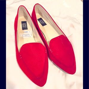 Red Suede Loafers